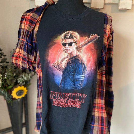 Stranger Things Steve Refashioned Flannel
