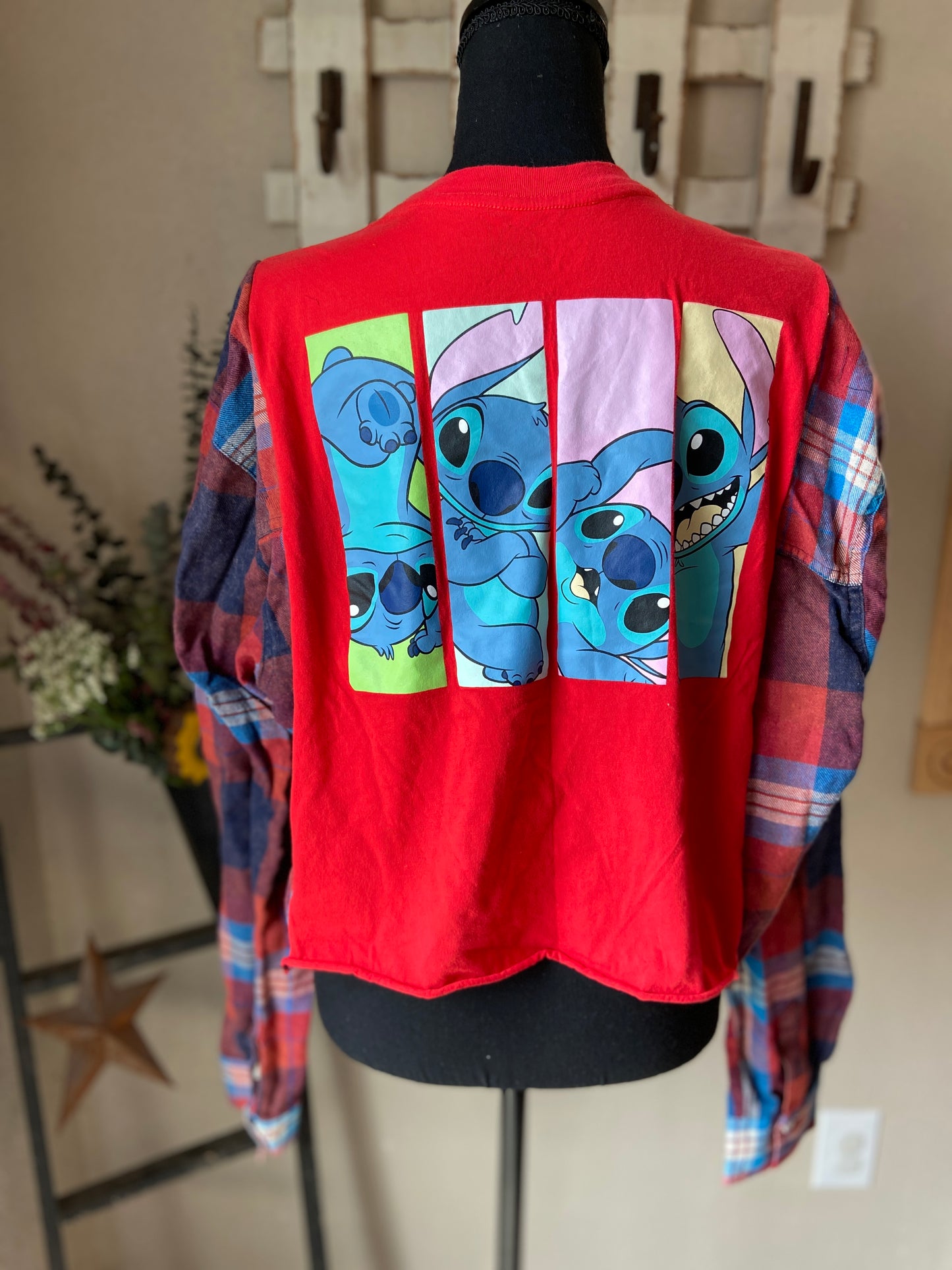 Stitch Refashioned Cropped Flannel