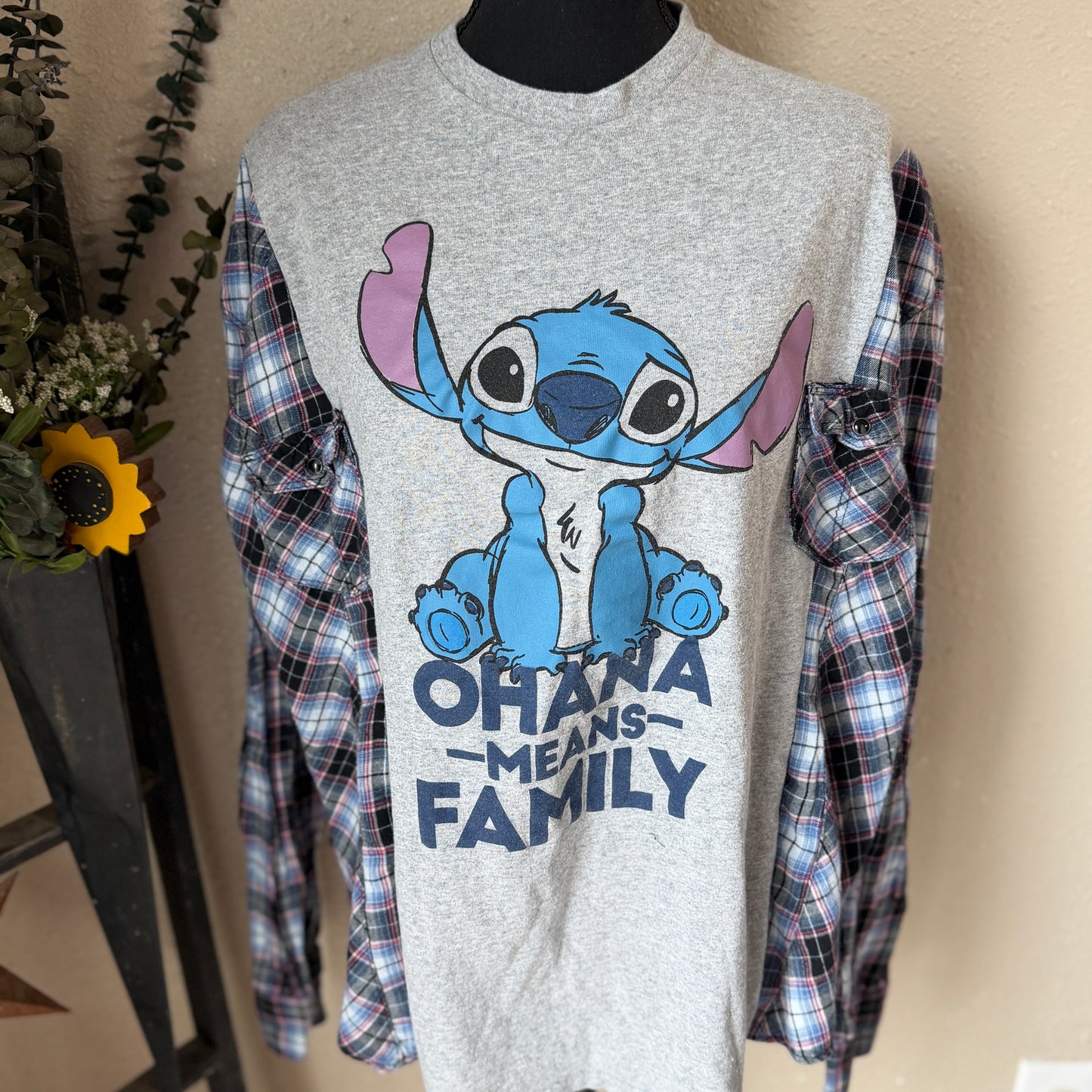 Stitch Ohana Refashioned Flannel
