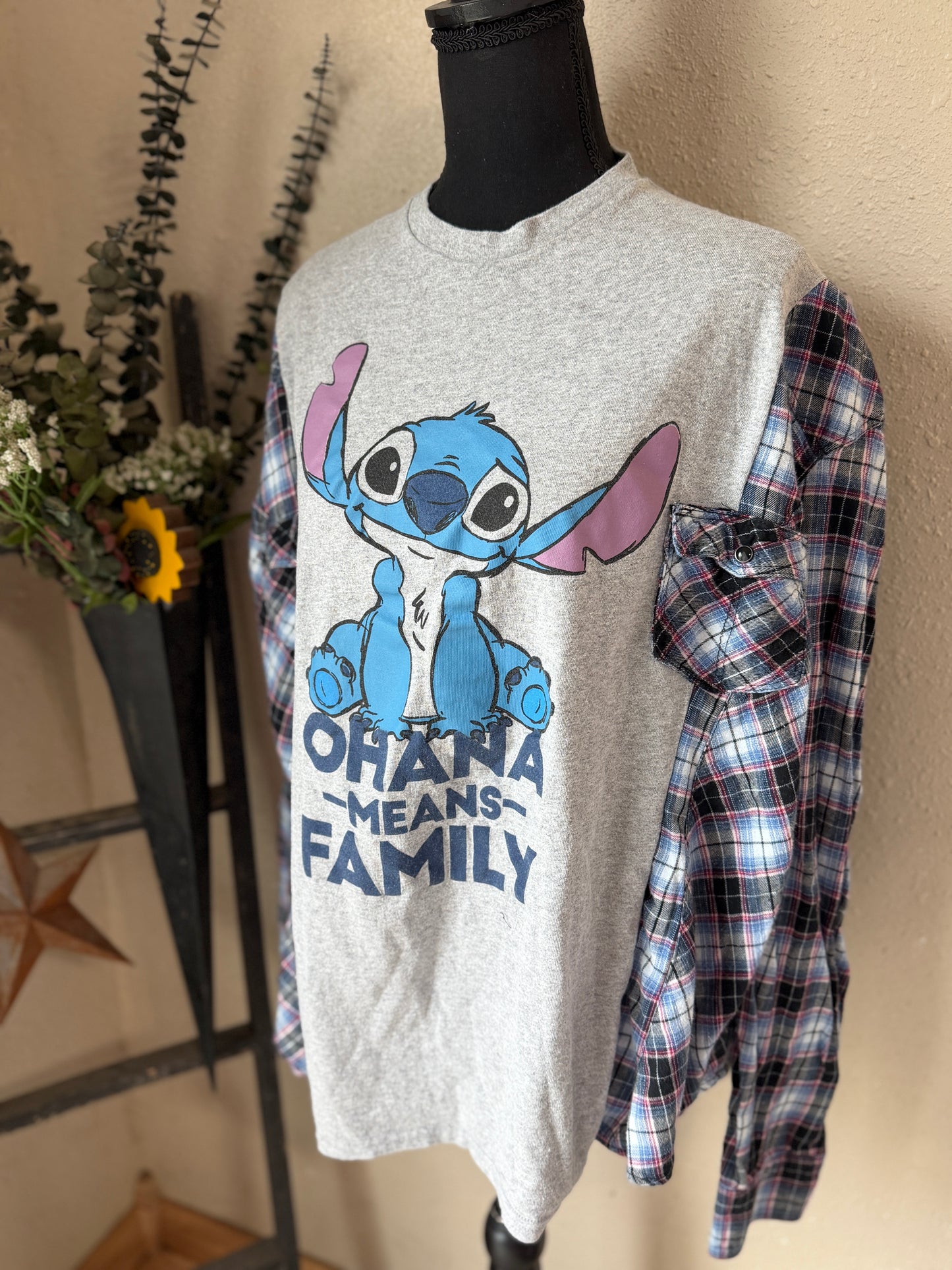 Stitch Ohana Refashioned Flannel