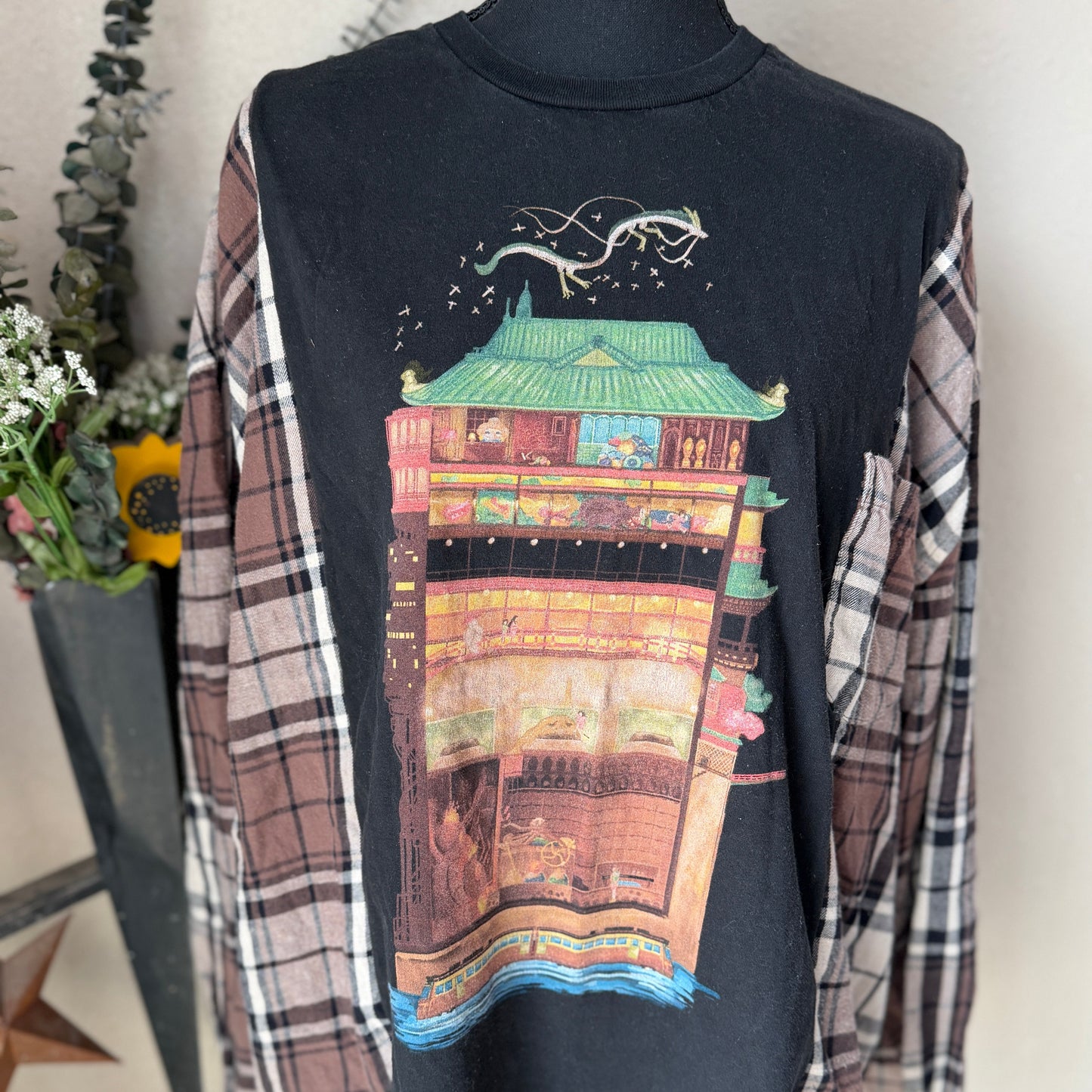 Spirited Away Refashioned Flannel