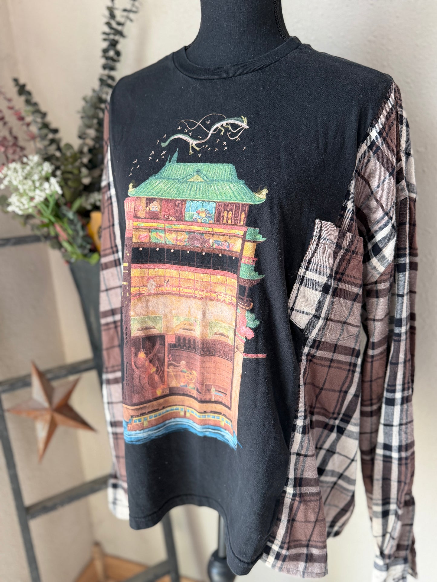 Spirited Away Refashioned Flannel