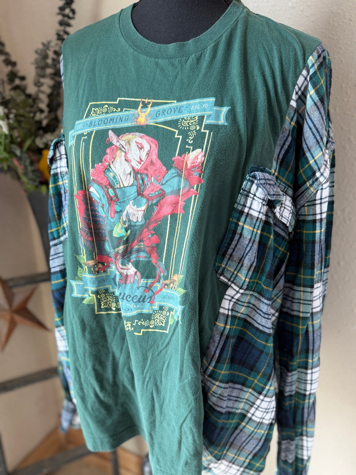 Caduceus Refashioned Flannel