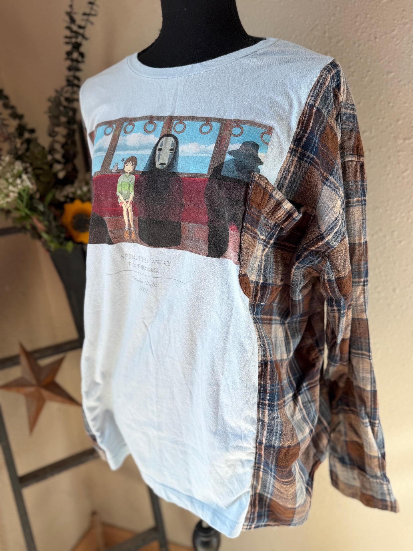 Spirited Away Refashioned Flannel