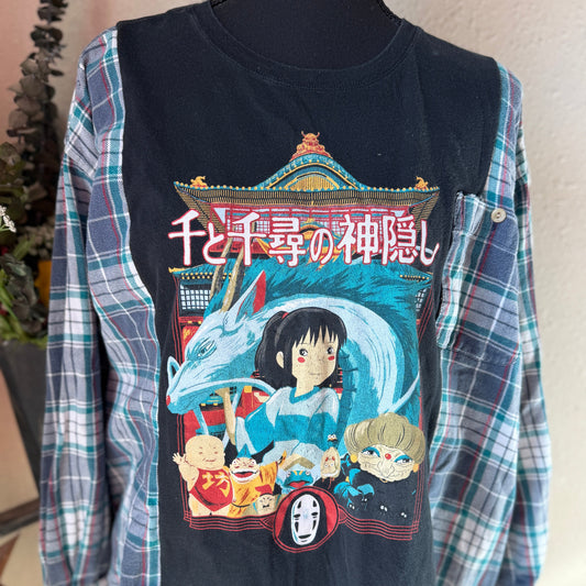 Spirited Away Refashioned Flannel
