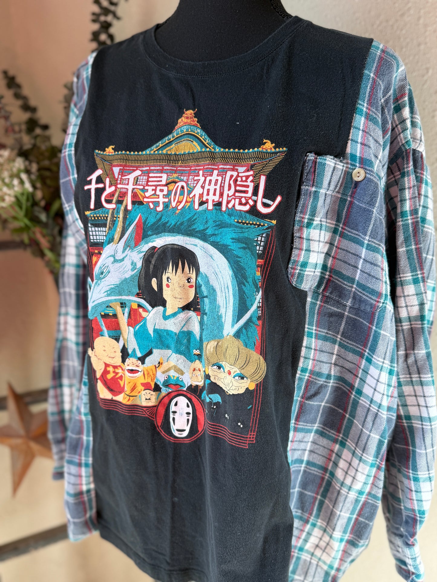 Spirited Away Refashioned Flannel