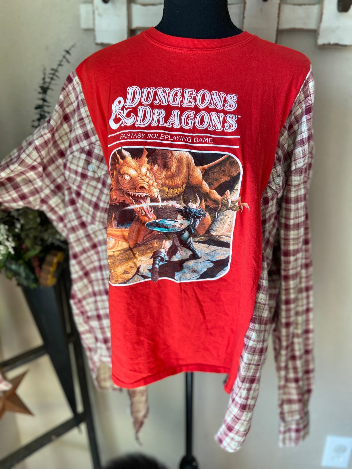 Dungeons and Dragons Refashioned Flannel