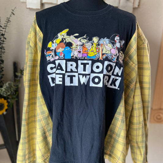 Cartoon Network Refashioned Flannel