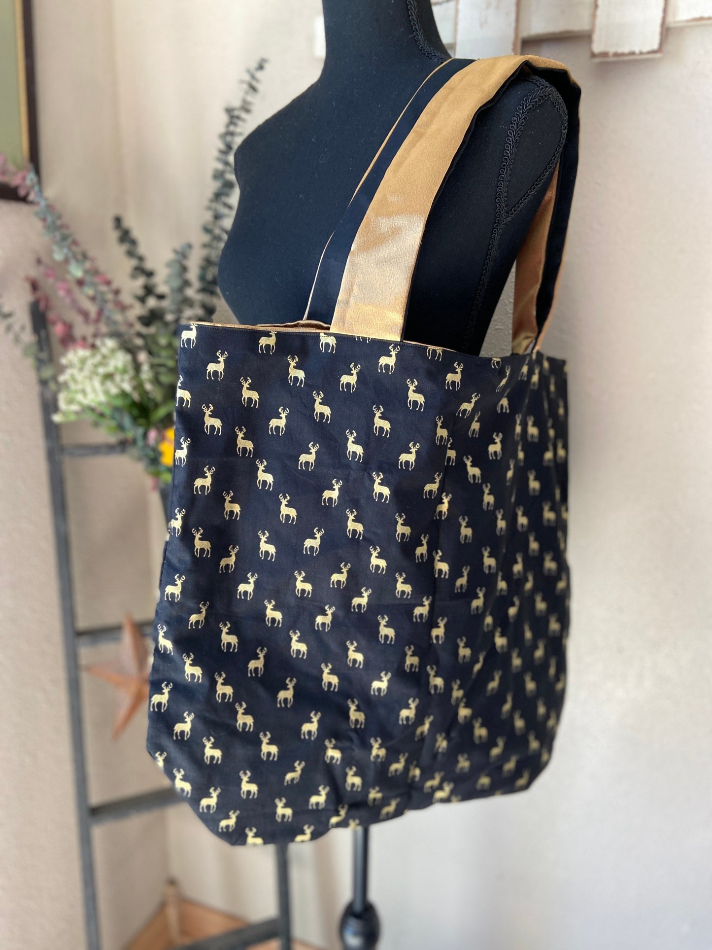 Oversized Reversible Tote Bag